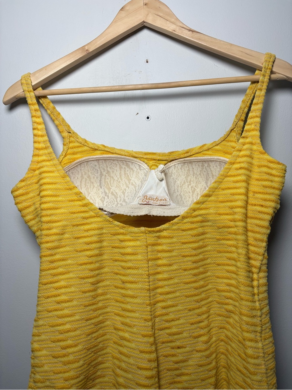 Rare Vintage Jantzen One-Piece Swimsuit — Made In Usa Mid Century Swimwear - Picture 9 of 10